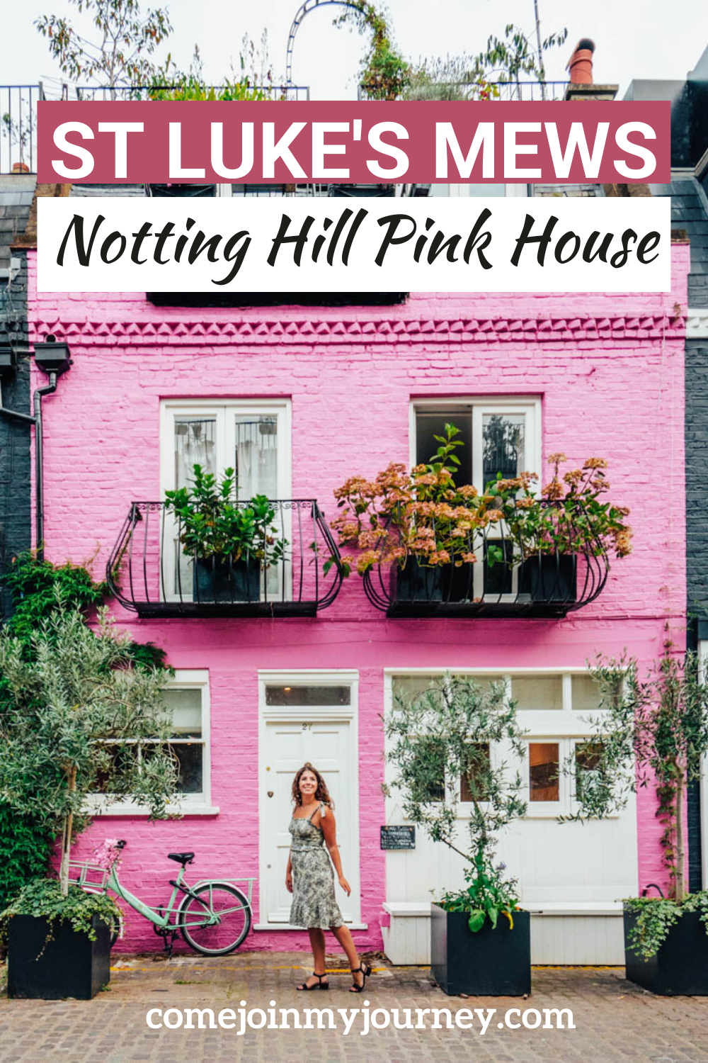 London Notting Hill Pink House outfit