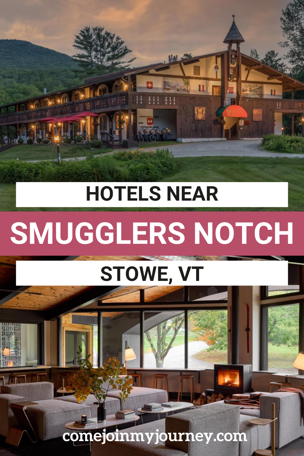 Discover the top hotels near Smugglers Notch in Vermont. Book your stay today and experience the beauty of this scenic destination. | Things to do in Stowe VT | Vermont Hotels | New England Trip | Vermont Travel | Vermont Fall | Vermont Trip | Where to stay in Stowe Vermont | Where to stay in vermont | Vermont Getaway