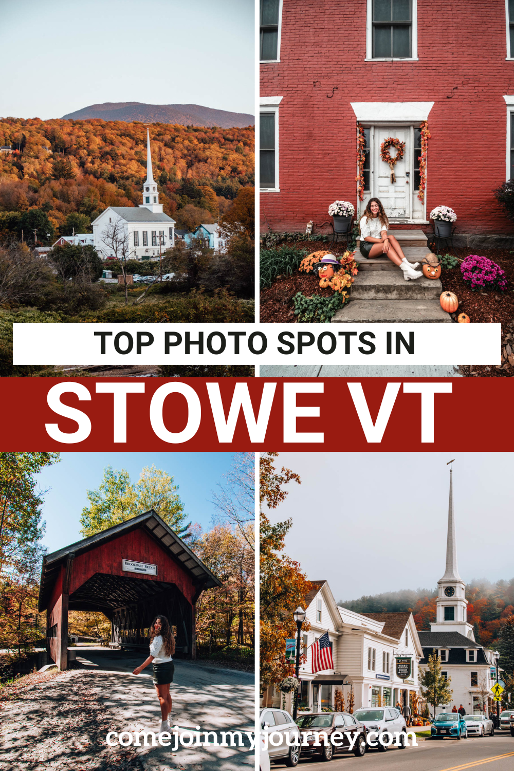 Guide to the most Instagrammable places in Stowe! These Stowe photo spots include the most iconic spots in Stowe. | Thins to do in Stowe Vermont | New England Travel | Vermont Photo Spots | Vermont Instagram Spots