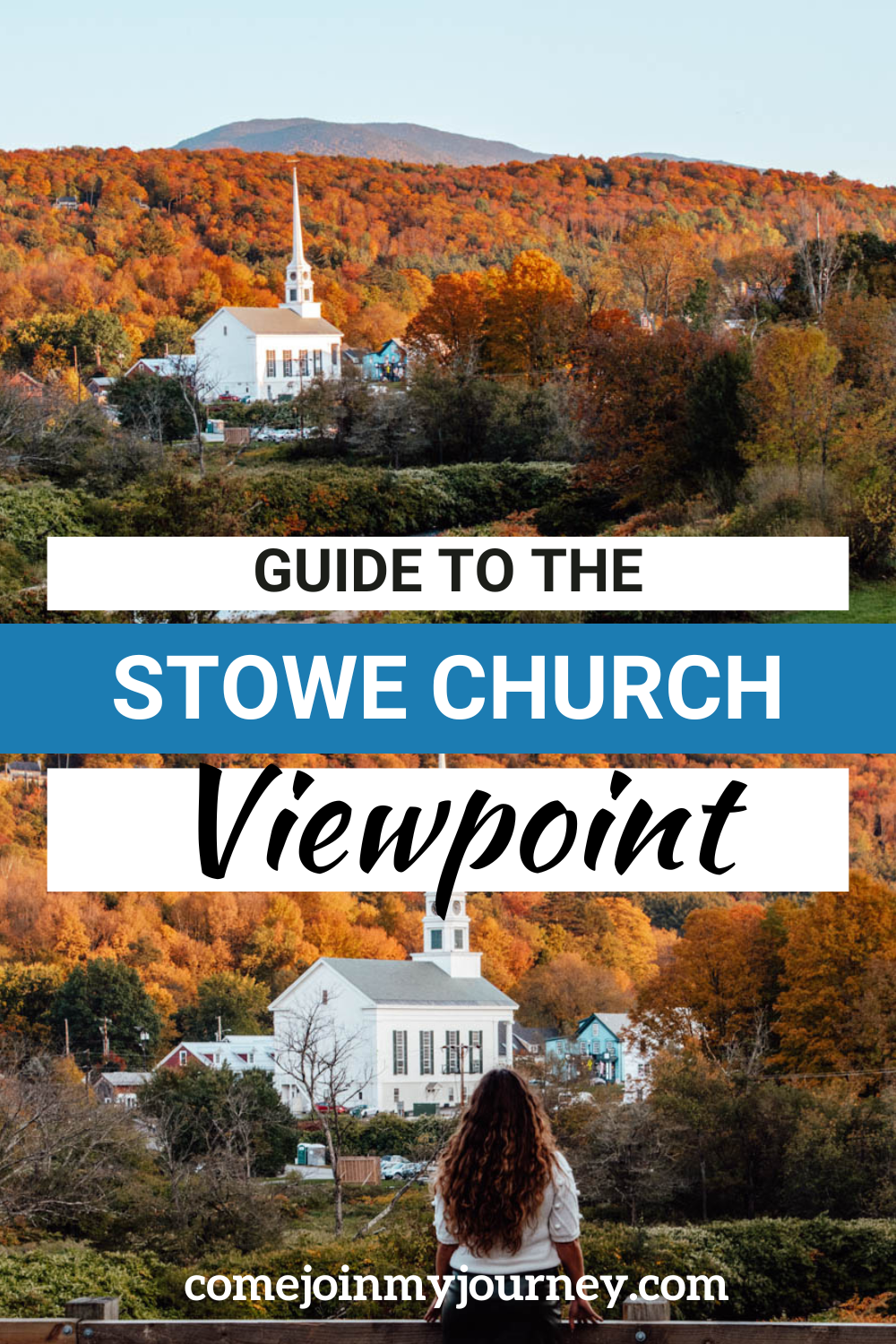 Everything you need to know about the Stowe Church Viewpoint, including tips for photography and background history on Stowe Church. | Things to do in Stowe VT | Things to do in Stowe Vermont | Vermont Photo Spots | Vermont Photography | New England | Fall in New England